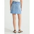 thumbnail image 3 of Scoop Women's Mini Jean Skirt, Sizes 0-18, 3 of 5