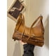 thumbnail image 5 of Mochila de piel de oveja de 14" (35 cm) Mochila vintage para ordenador portátil Mochila suave para mujer Mochila escolar Mochila de viaje de fin de semana, 5 of 5