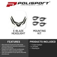 thumbnail image 2 of Polisport 8670800001 E-Blaze Headlight - White/Black, 2 of 8