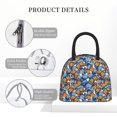 thumbnail image 4 of Yiaed Colorful Butterfly1 Print Lunch Bag Adult Insulated Lunch Box, Leakproof Cooler Food Lunch Containers Reusable High Capacity Lunch Tote Bags-One Size, 4 of 6