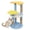 Blue, variant on Costway 29” Cute Modern Cat Tree with Star & Moon Shaped Platforms, Jute Scratching Posts Blue