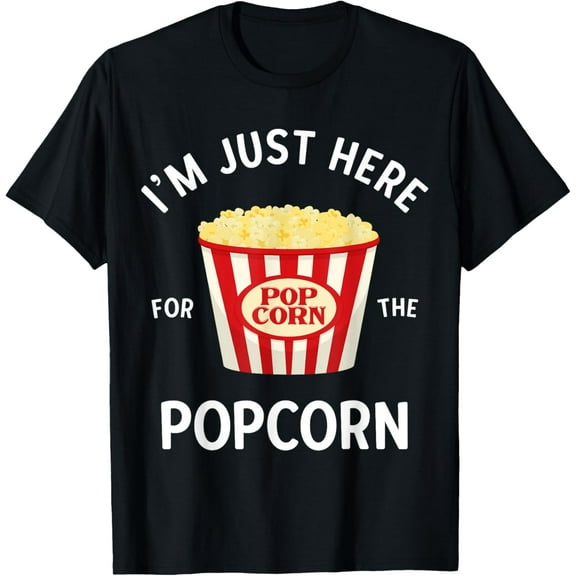 Funny Popcorn Lover Gifts Cinema Movie Snack Lover Men Kid T-Shirt