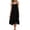 Black, variant on 2026 Summer Dress for Women Spaghetti Strap Ruffle Hem Flowy Midi Dress for Beach & Casual Wear