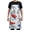 Blue Red Tulips Flowers, variant on Blue Red Tulips Flowers Kitchen Apron with 2 Pockets Adjustable waterproof Cooking Aprons for Women Men Chef