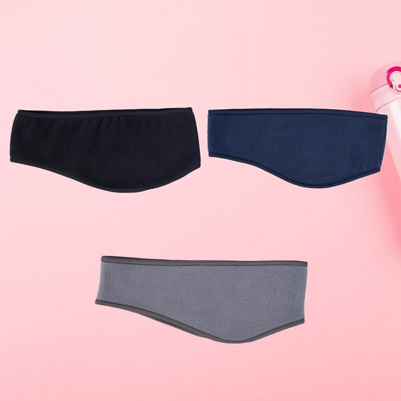 HEALEEP 3Pcs Grey Cloth Running Ear Cover for Winter Outdoor Activities