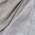 thumbnail image 2 of Living Textiles Cotton Jersey Swaddle Blanket 2-Pack Set - Grey Marl + Grey Heathered Stripes, 2 of 5