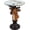 Brown Deer Head, variant on Unique Leopard Head Side Table, 25" Art Deco Animal Decor End Table with Faux Marble Top, Sculptural Pedestal Accent Table for Living Room Bedroom Entryway Home Office (Antique Brown Leopard Head)