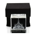 thumbnail image 2 of Ringmasters Taylorsville Utah Temple Laser Engraved Crystal Cube, 2 of 2