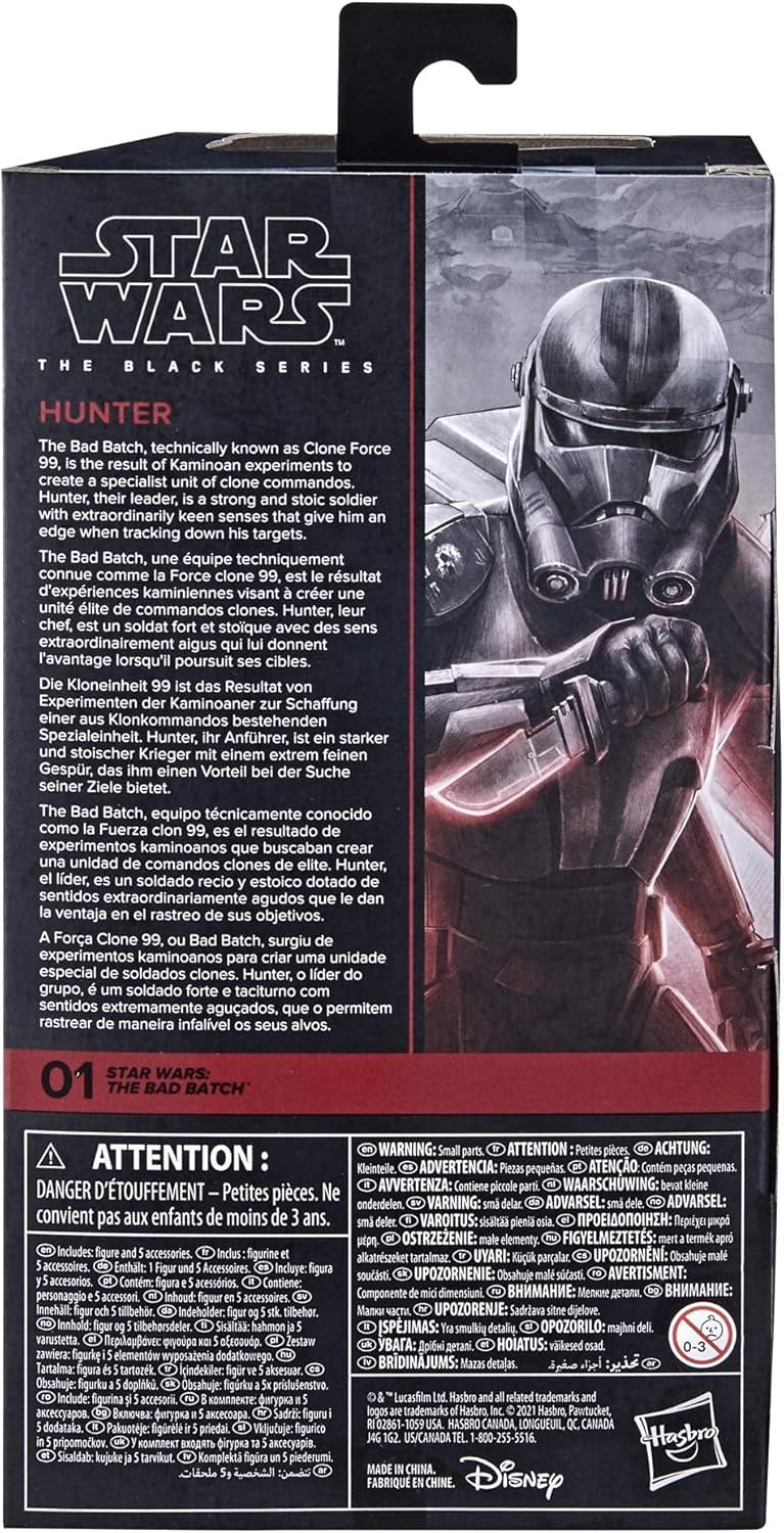 Star Wars The Black Series Bad Batch Clone Trooper Hunter 6-inch Action Figure