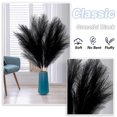 thumbnail image 5 of Acfruits 3.7 FT Black Faux Pampas Grass Large Tall Fluffy, 4Pcs Artificial Fake Flower, 5 of 7