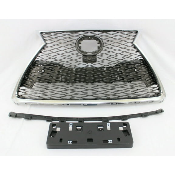 front bumper grille surround molding 5pc kit fits 2018 -2020 NX 300 FSport black