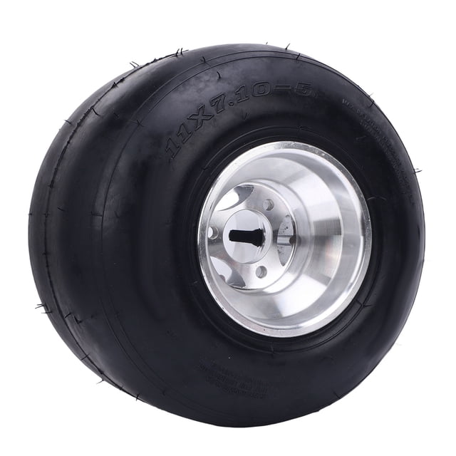 Rear Wheel Rim Tire, Layered Structure Prevent Punctures Excellent Traction 11x7.10-5 Tire for ATV UTV