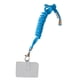 thumbnail image 5 of Kearding Cuerdas colgantes de seguridad para teléfono móvil, cordones para el cuello, collar cruzado anticaída anticaída, cordones, correa, Azul oscuro 2piezas, 5 of 6