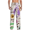 thumbnail image 3 of Xecao Dog Doing Yoga Men's Straight Lounge Pajama Pants: The Ultimate in Comfortable Sleepwear, 3 of 9