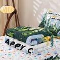 thumbnail image 5 of Homewish Travel Trailer Zipper Twin Comforter Sets with Fitted Sheet and 2 Pillowcases,Happy Camping Zipper Bedding Set For Camper Gifts,Reversible,4-Piece, 5 of 7