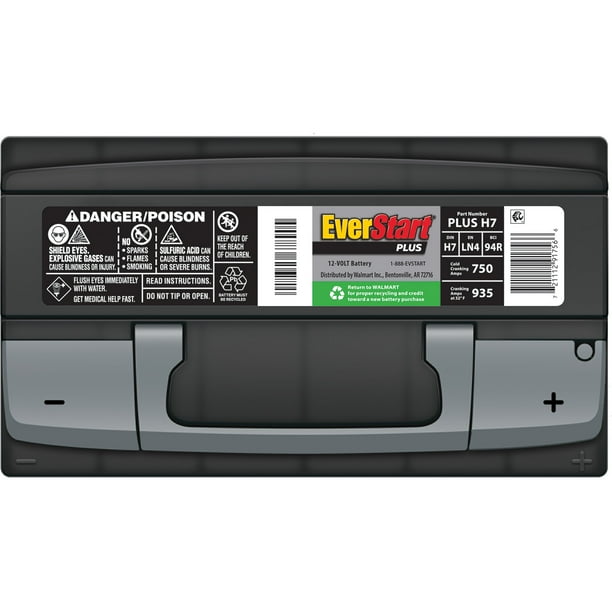 EverStart Plus Lead Acid Automotive Battery, Group Size H7 / LN4 EverStart Plus Lead Acid Automotive Battery, Group Size H7 / LN4