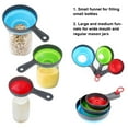 thumbnail image 2 of 3PCS Mini Funnels Silicone Collapsible Funnel Wide Mouth Canning Funnel for Jars Jam and Filling Bottles, 2 of 6