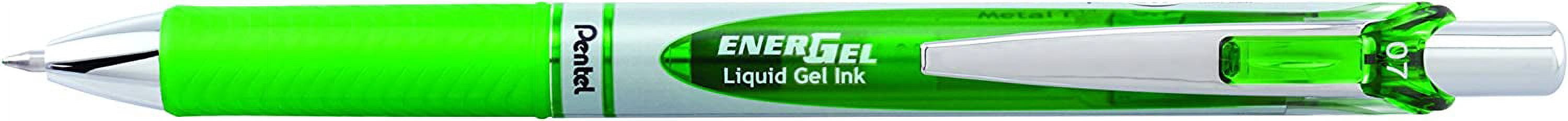 Pentel EnerGel Deluxe RTX Liquid Gel Ink Pen Set Kit, Pack of 3 with 4 Refills (Lime Green - 0.7mm) ?