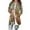 #076-Multicolor, variant on Soft Stretchy Vintage Print Long Sleeve Cardigan Top Casual Outerwear for Women