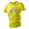 thumbnail image 1 of Camiseta de cuello redondo de gran tamaño para hombre, Camiseta con estampado de bicicleta Simple, camiseta de manga corta de secado rápido para deportes al aire libre, alta calidad, 1 of 4