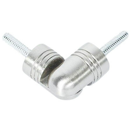 Urbanest Hinged Elbow Connector For Corner Rod Brushed Steel 7 8