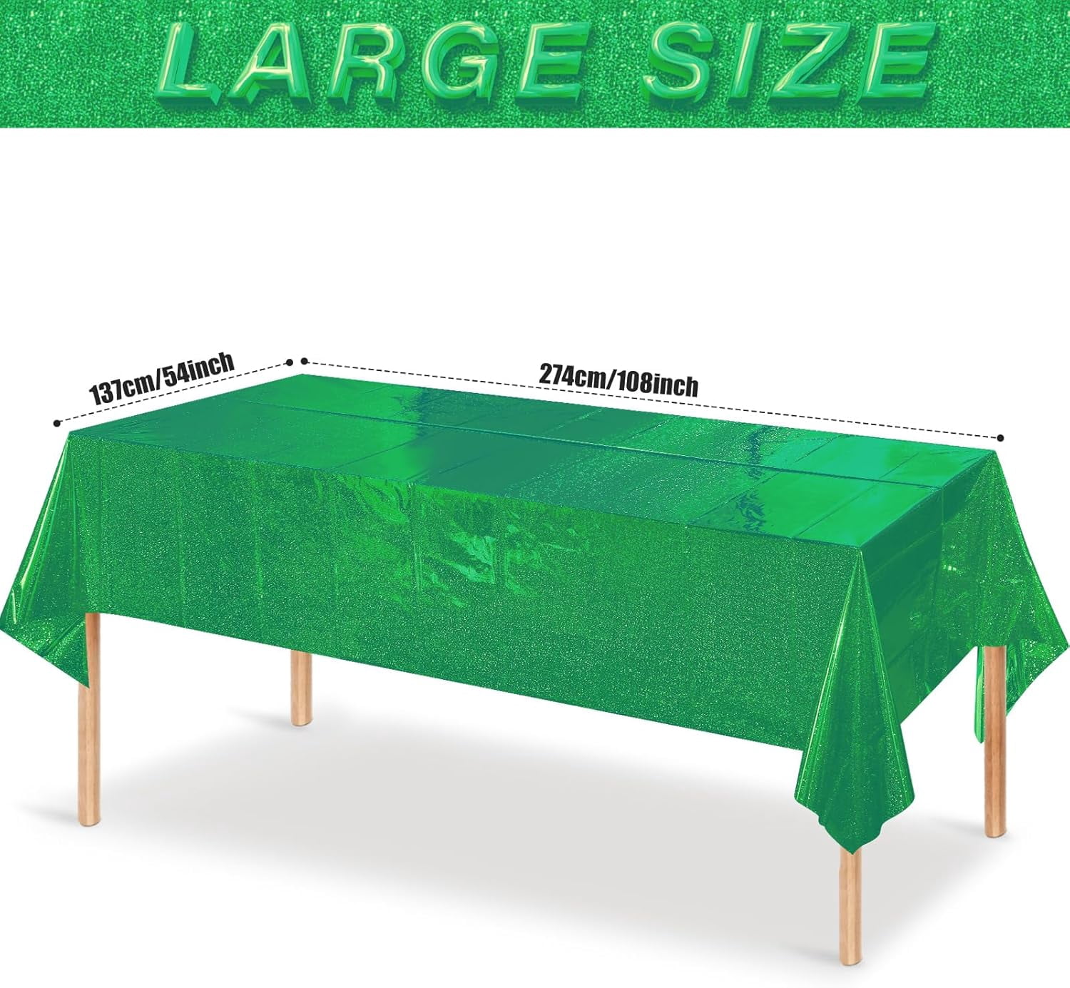 QIANJIA 4 Pack Iridescent Pink Plastic Tablecloths Shiny Disposable Laser Rectangle Table Covers,Holographic Foil Tablecloth Iridescent Party Decorations for Birthday Wedding Christmas, 54x108Inch