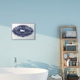 thumbnail image 2 of Stupell Industries Vintage Bath House Sign Minimal Blue White Typography Painting Gray Framed Art Print Wall Art, 16 x 20, 2 of 8