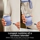 thumbnail image 2 of Ninja Blast Max, Portable Blender + Twist & Go, Personal Blender, Ninja Blender, Smoothie, Blend, Ice Crush, 3 Programs, Cordless, 22 oz removable Vessel, Dishwasher Safe, Leakproof, Lavender, BC251LD, 2 of 5