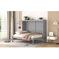 thumbnail image 7 of Wall Murphy Bed, Convertible Fold Bed, Hidden Full Size Bed, Gray, 7 of 7