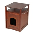 thumbnail image 2 of Zooville Cat Litter Box Cover & Night Stand, Walnut 25-in, 2 of 7