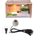 thumbnail image 2 of Veeki Reptile Ceramic Heat Lamp Holder, Reptile Heat Light Fixture Holder E27 Socket High Temperature Proof, Easy Installation, Universal Usage for Lizard Tortoise (US Plug 120V)-0516, 2 of 5