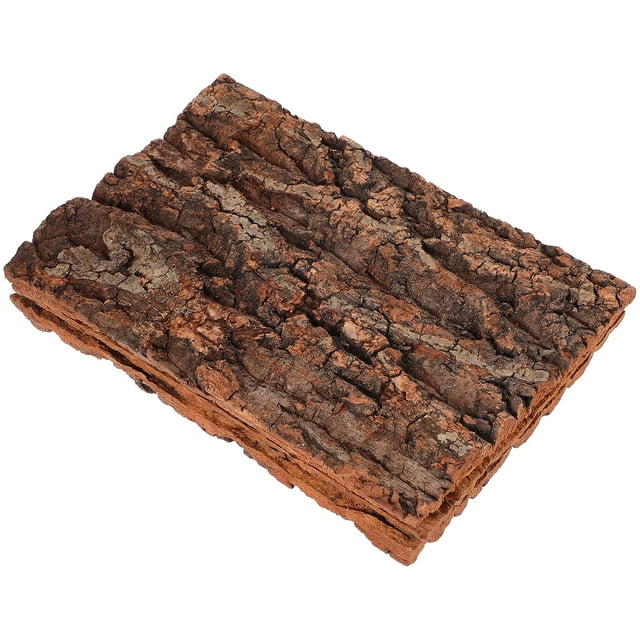 Terrario de corteza de árbol para reptiles, 3 piezas, hábitat para escalar, paisajismo, plataforma de corteza de árbol para reptiles