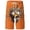 Orange, variant on JIAHONG Mens Swim Trunks Funny Face Print Swim Trunks, Quick Dry 3D Cartoon Beach Board Shorts with Drawstring, White