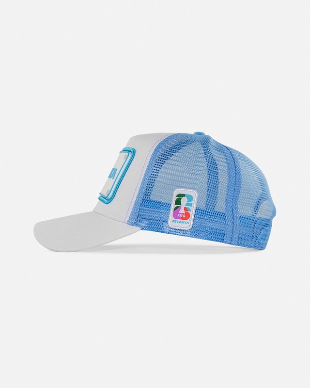 FIFA World Cup 2026 Rubber Host City Patch Trucker Soccer Cap - Atlanta