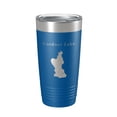 thumbnail image 1 of Gardner Lake Map Tumbler Travel Mug Insulated Laser Engraved Coffee Cup Connecticut 20 oz Royal Blue, 1 of 1