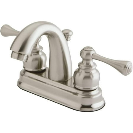 

GKB5618BL Vintage 4-Inch Centerset Bathroom Faucet with Retail Pop-Up Brushed Nickel