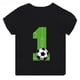 thumbnail image 3 of Camiseta de algodón con estampado de números de fútbol para niños y niñas, divertida camiseta de dibujos animados para cumpleaños de 1, 2, 3, 4, 5, 6, 7, 8 y 9 años, 3 of 5