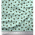 thumbnail image 1 of Soimoi Green Cotton Duck Fabric Oaknut Fruits Printed Craft Fabric by The Yard 56 Inch Wide, 1 of 3