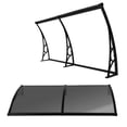 thumbnail image 5 of golytefs Window Awnings 24x79 Inches Window Door Canopy with Drainage Sink (Light Grey), 5 of 8