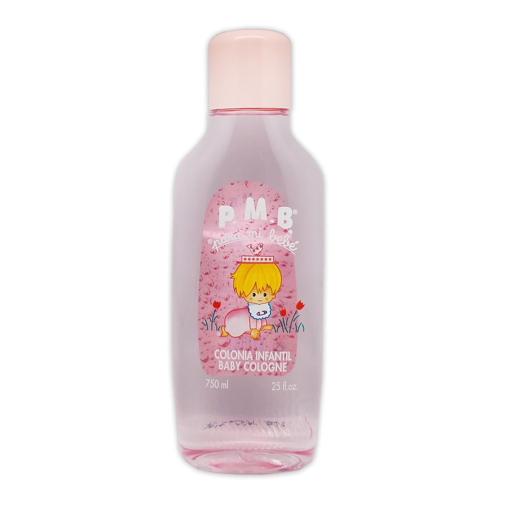 PMB Para Mi Bebe Baby Cologne. Original Pink Scent. Alcohol Free. Gentle and Fresh Fragance for Your Baby. For Girls. 25 fl oz / 750 ml. Pack of 4
