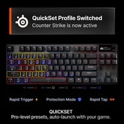 SteelSeries Apex Pro TKL Wireless Gen 3 OmniPoint 3.0 HyperMagnetic Switches — Adjustable Actuation — Rapid Trigger — Game-Ready Presets
