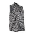 thumbnail image 3 of Blusa George para Dama, Escote V con Doblez, sin Mangas Print Negro Talla CH, 3 of 4