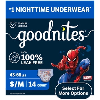 Goodnites Boys Nighttime Bedwetting Underwear, XL (95-120 lbs), 63
