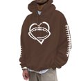 thumbnail image 1 of toraway Sweatshirts à Col Rond pour Hommes Graphiques Fans de Football Vintage Joueur Rétro Chandail à Capuche m, 1 of 4