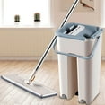 thumbnail image 3 of VONKY Flat Mop Bucket Set Self-wash Microfiber Mop Reusable Dry Wet Floor Washing Tools, 1Pc Cloth, 3 of 9