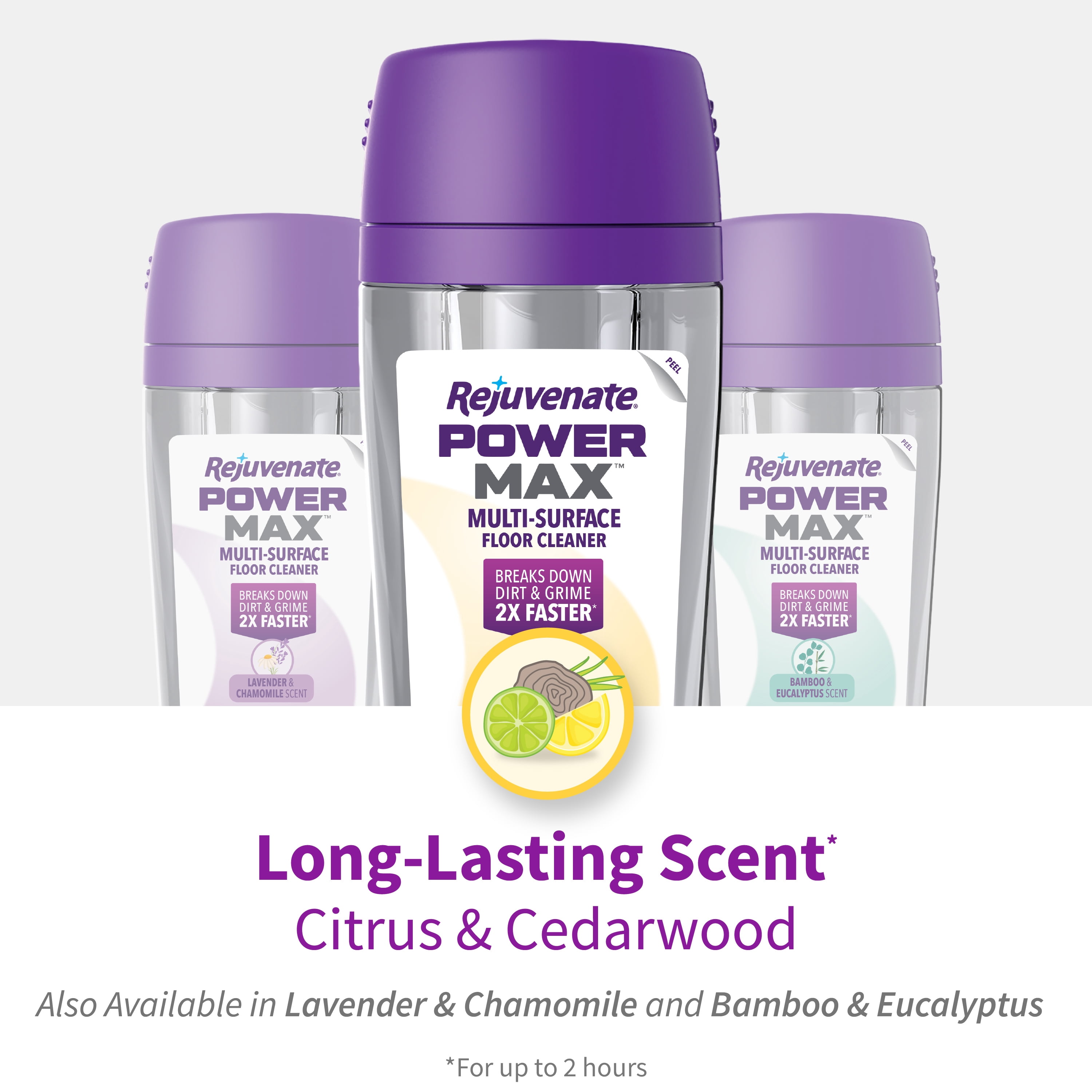 Rejuvenate PowerMax Multi-Surface Floor Cleaner Citrus & Cedarwood Scent 30 fl oz Cartridge