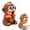 Brown, variant on 1Pcs Mini Fans That Blow Cold Air Cup Holder Fan, Clip-On Mini Fan For Cup & Bowl,Cute Animal Monkey Shaped Air-Blowing Cooling Attachment For Hot Drinks, Rechargeable Personal Fan Food Fan For Desk