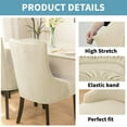 thumbnail image 4 of Velvet Wingback Side Chair Cover Slipcover Stretch Washable Sloping Armchair Accent Chair Protector Seat Cover for Dining Room Banquet Home Party Decor 1PACK, 4 of 8