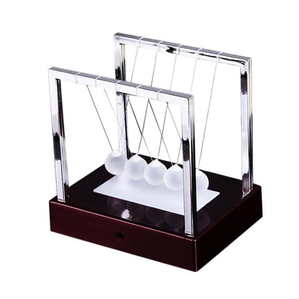 Yuarrent Péndulo de bola de equilibrio de cuna, instrumento de movimiento perpetuo, juguete físico brillante, suministros de decoración para el hogar y Decoración del hogar Rojo METRO Yuarrent WJ3717-01