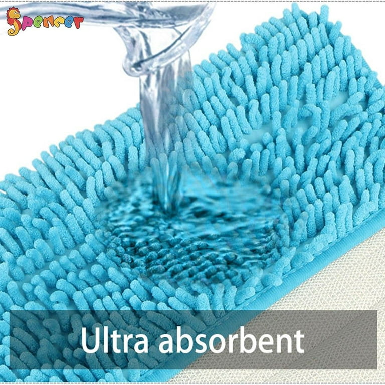 1pc Non-slip Microfiber Shag Bathroom Rugs，Bath Mats Shower Rug